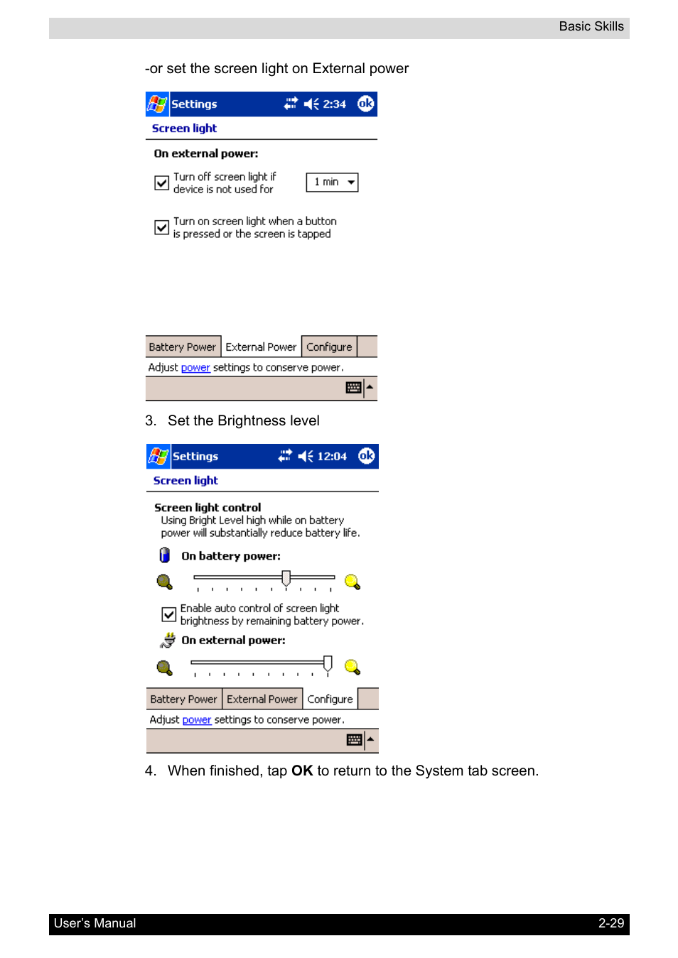 Toshiba Pocket PC e400 User Manual | Page 46 / 116