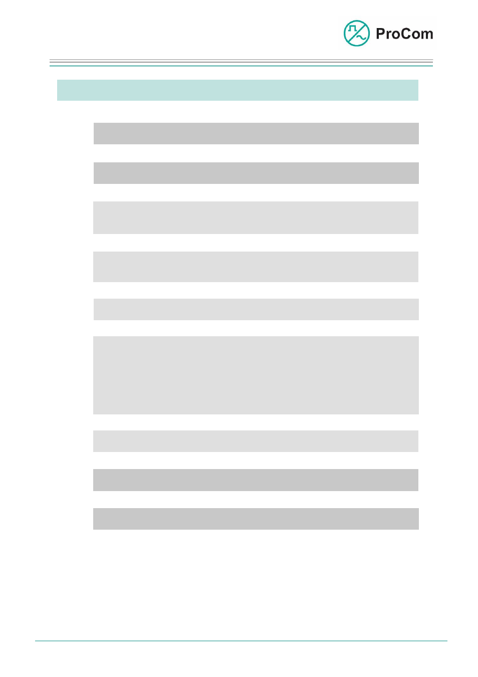 Data sheet, 4ios, Technical data | Procom 4IOS User Manual | Page 8 / 8