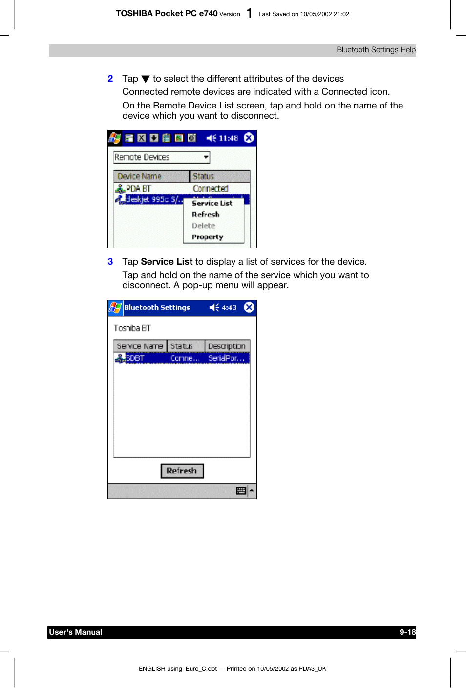 Toshiba Pocket PC e740 User Manual | Page 131 / 182