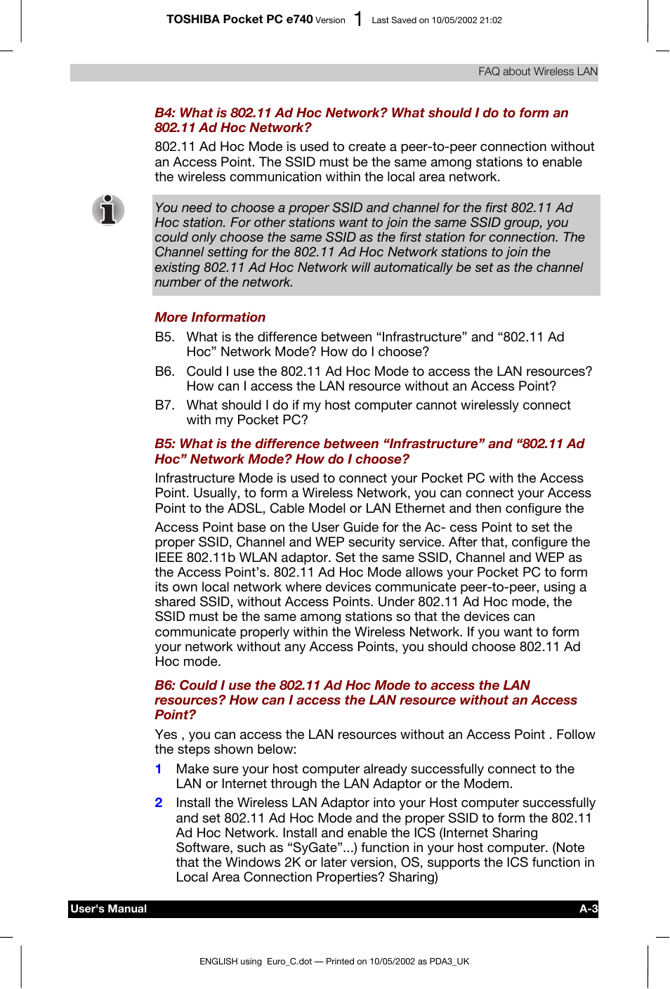 Toshiba Pocket PC e740 User Manual | Page 177 / 182