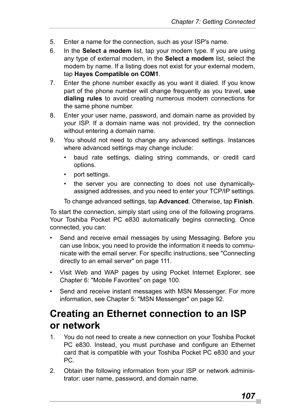 Toshiba Pocket Pc e830 User Manual | Page 107 / 228