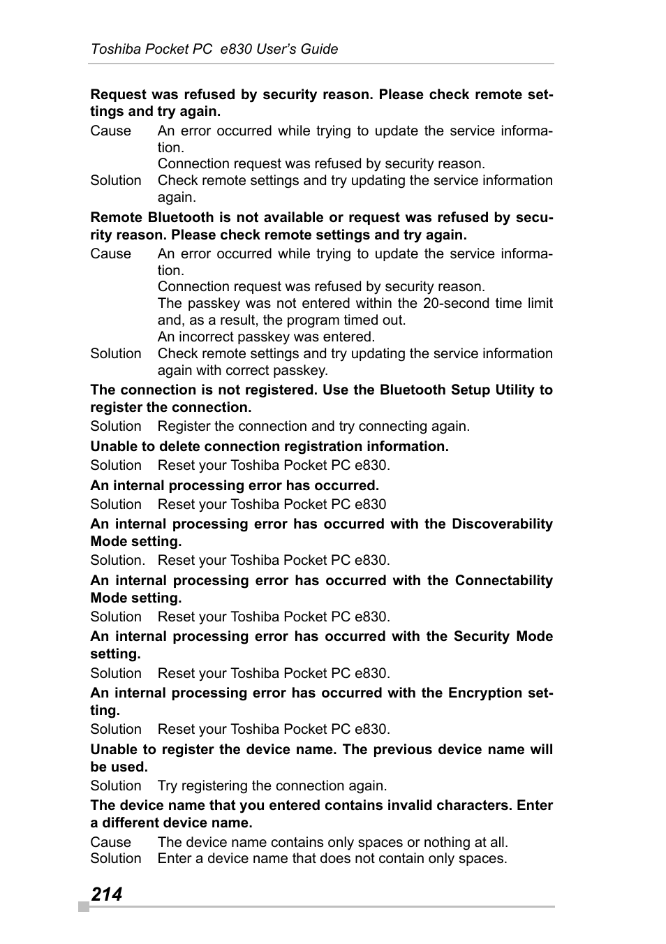 Toshiba Pocket Pc e830 User Manual | Page 214 / 228