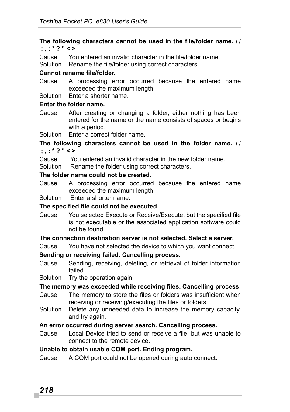 Toshiba Pocket Pc e830 User Manual | Page 218 / 228