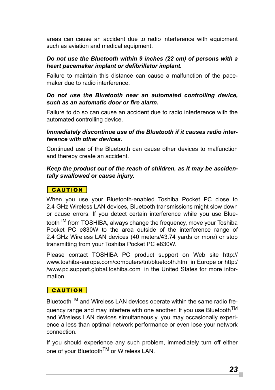 Toshiba Pocket Pc e830 User Manual | Page 23 / 228