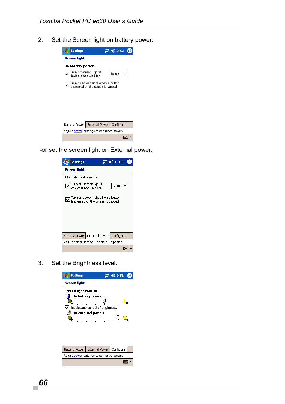 Toshiba Pocket Pc e830 User Manual | Page 66 / 228