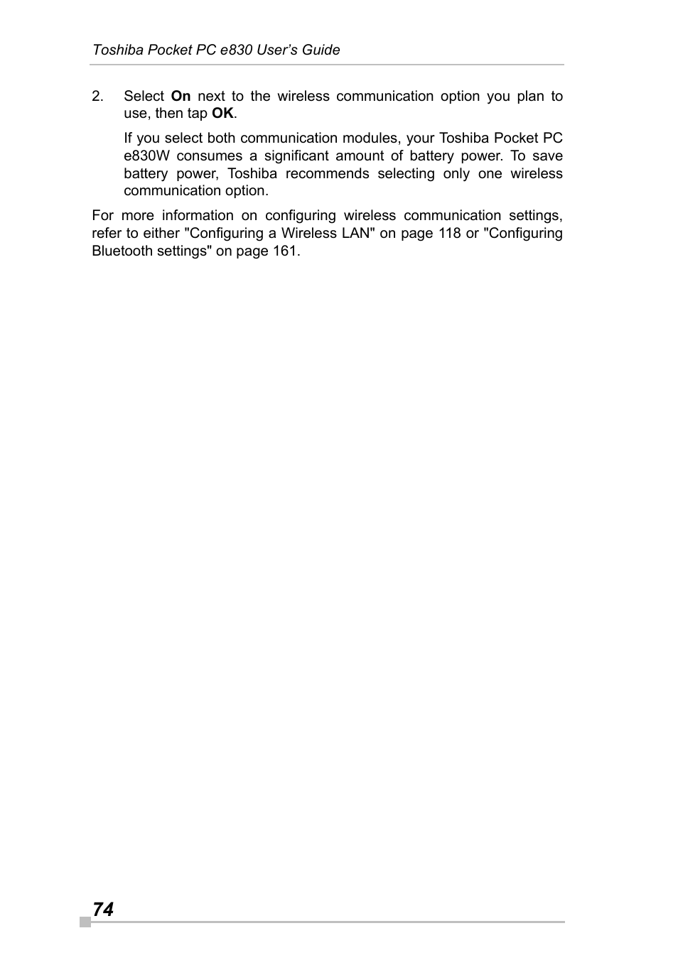 Toshiba Pocket Pc e830 User Manual | Page 74 / 228