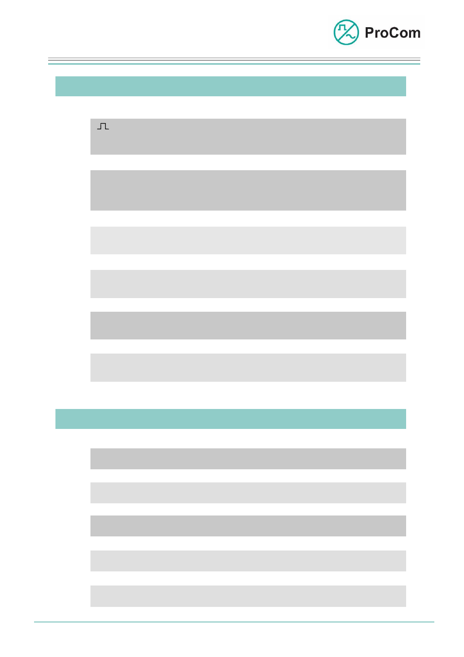 Data sheet, Sv01, Technical data | Procom SV01 User Manual | Page 3 / 4