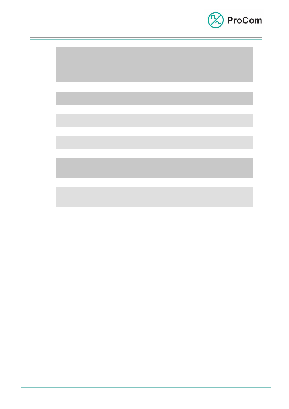 Data sheet, Sv01 | Procom SV01 User Manual | Page 4 / 4