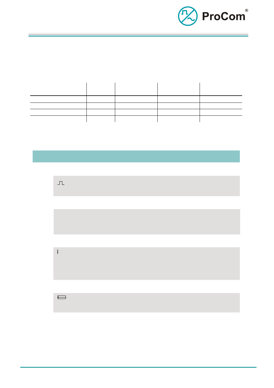 Data sheet | Procom NSA-PL User Manual | Page 3 / 4