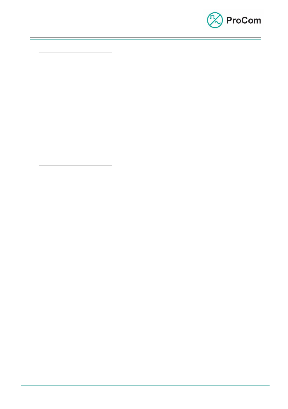 Data sheet, 4lsl | Procom 4LSL User Manual | Page 6 / 7