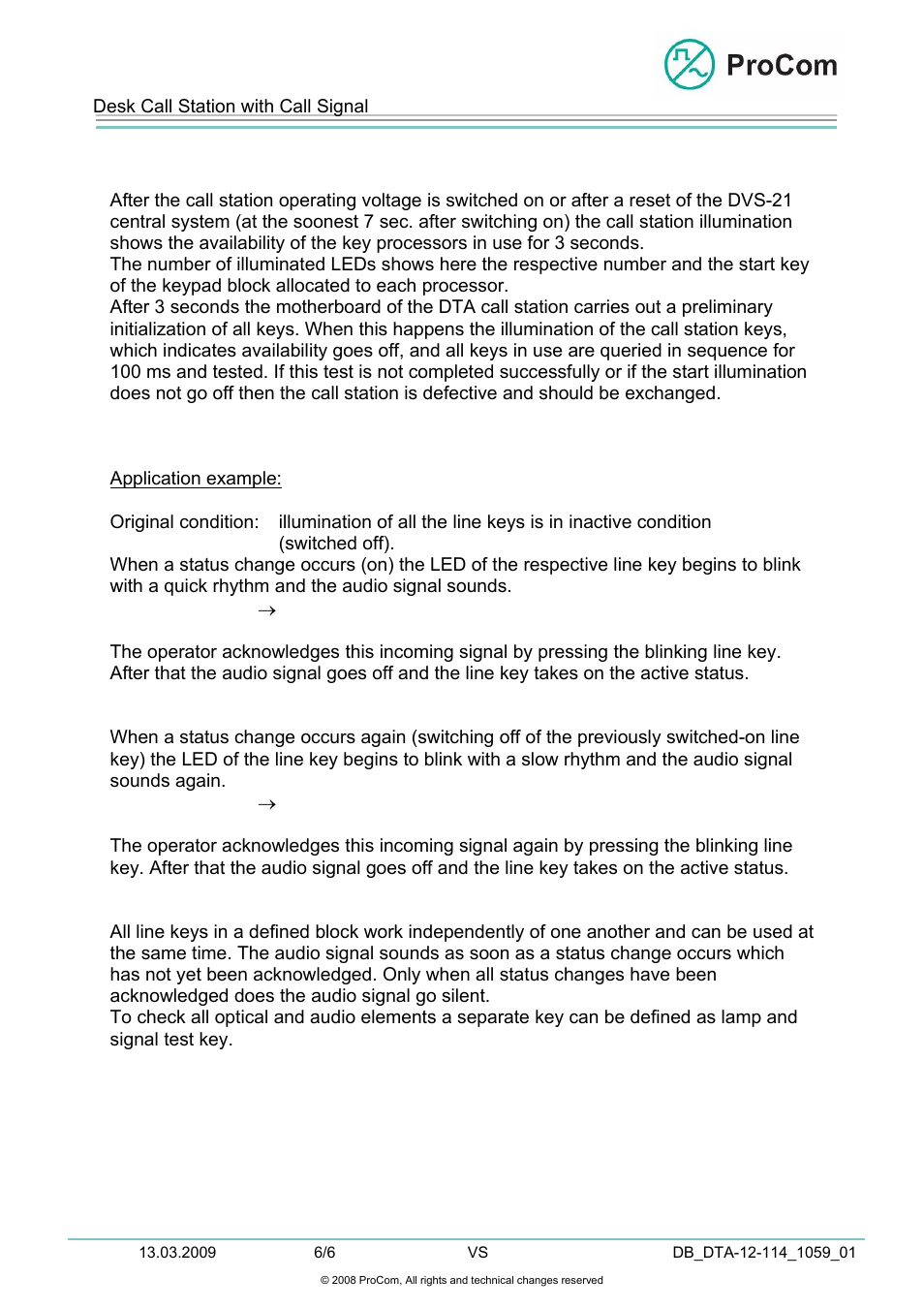 Data sheet | Procom DTA-012_030_048_066_084_114 User Manual | Page 6 / 6