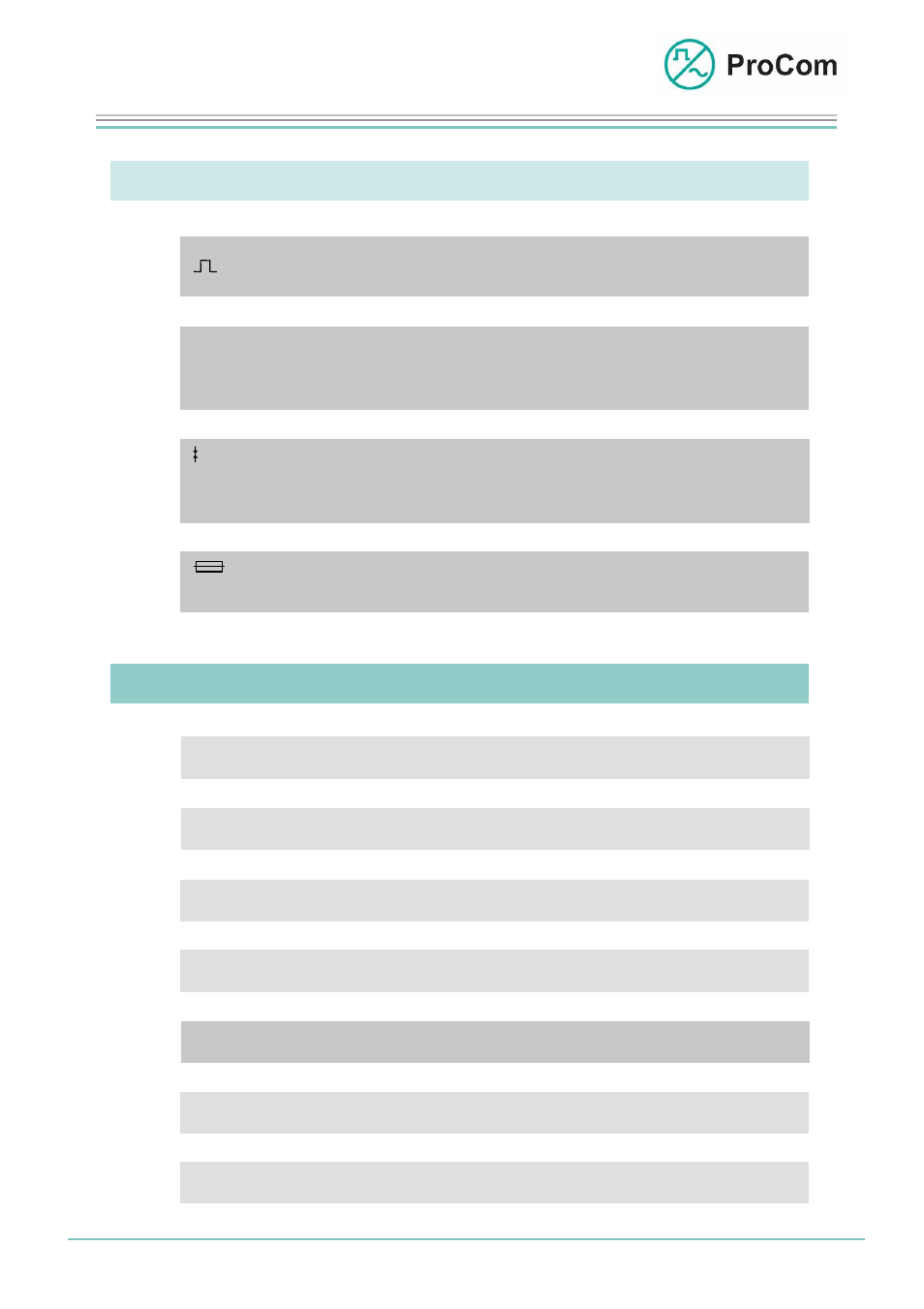 Data sheet | Procom 4NPA User Manual | Page 4 / 5