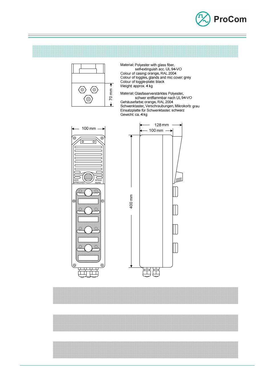 Data sheet, Wps-08/2 | Procom WPS-08_2 User Manual | Page 3 / 5