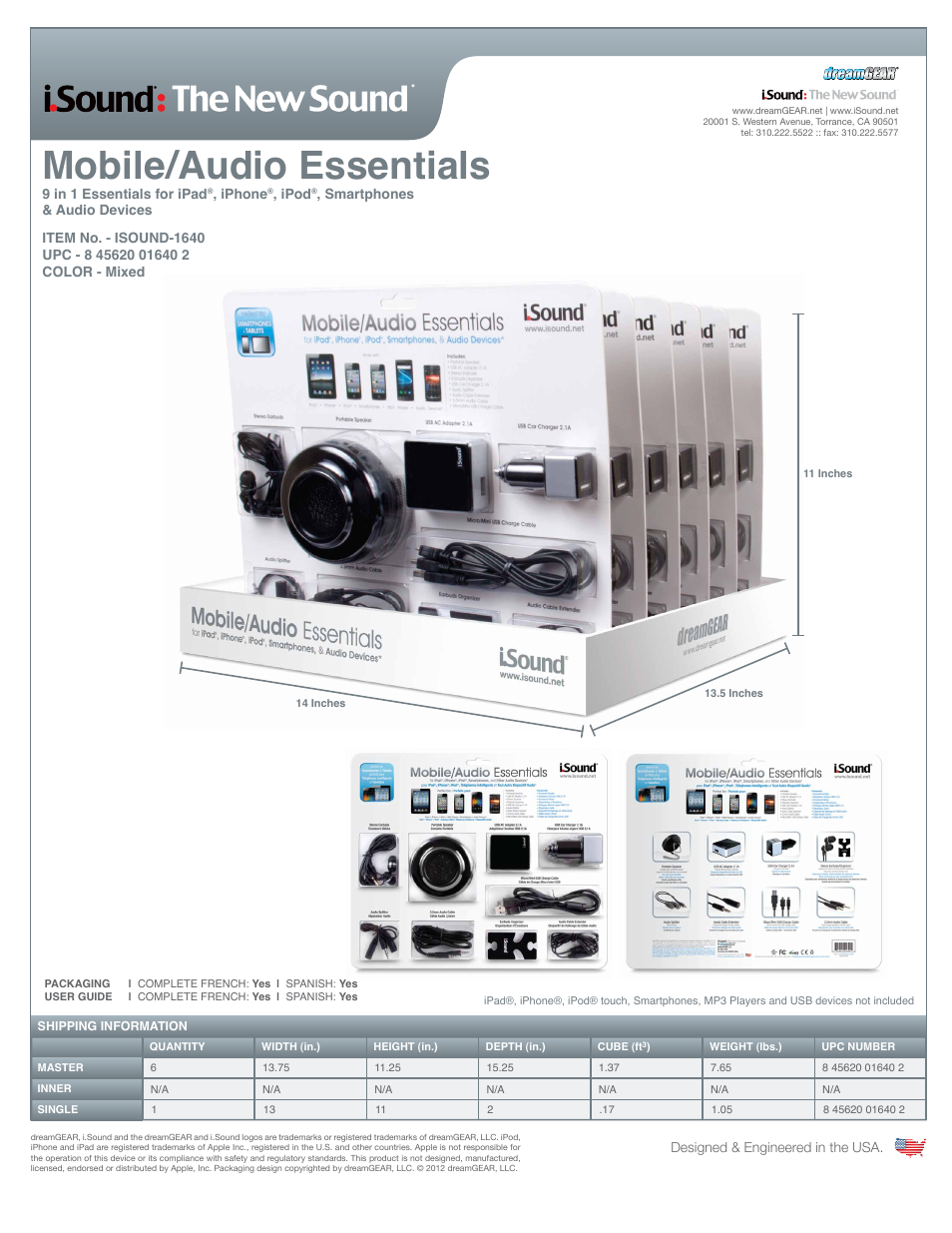 Mobile/audio essentials | iSound Mobile Audio Essentials - Sell Sheet User Manual | Page 2 / 3