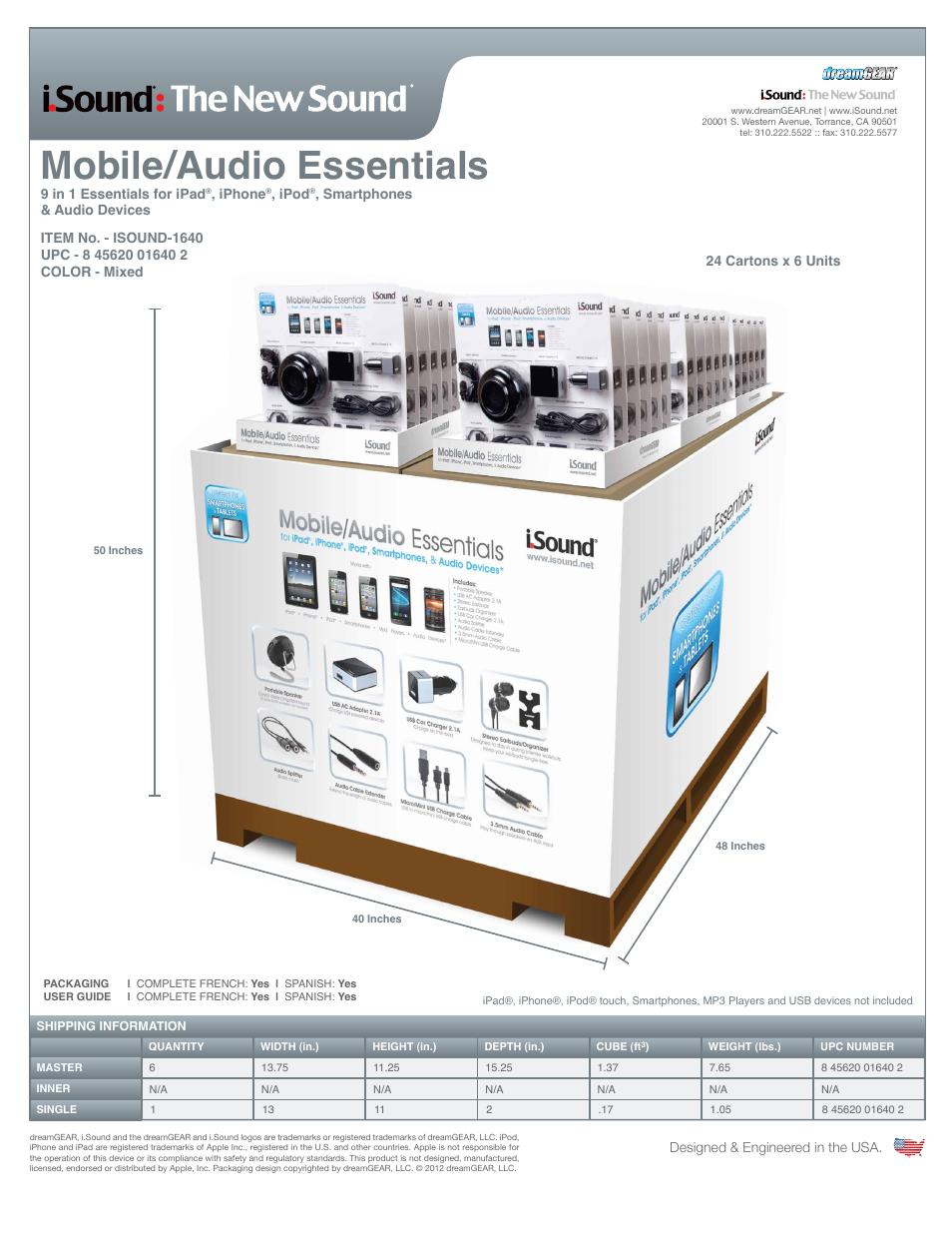 Mobile/audio essentials | iSound Mobile Audio Essentials - Sell Sheet User Manual | Page 3 / 3