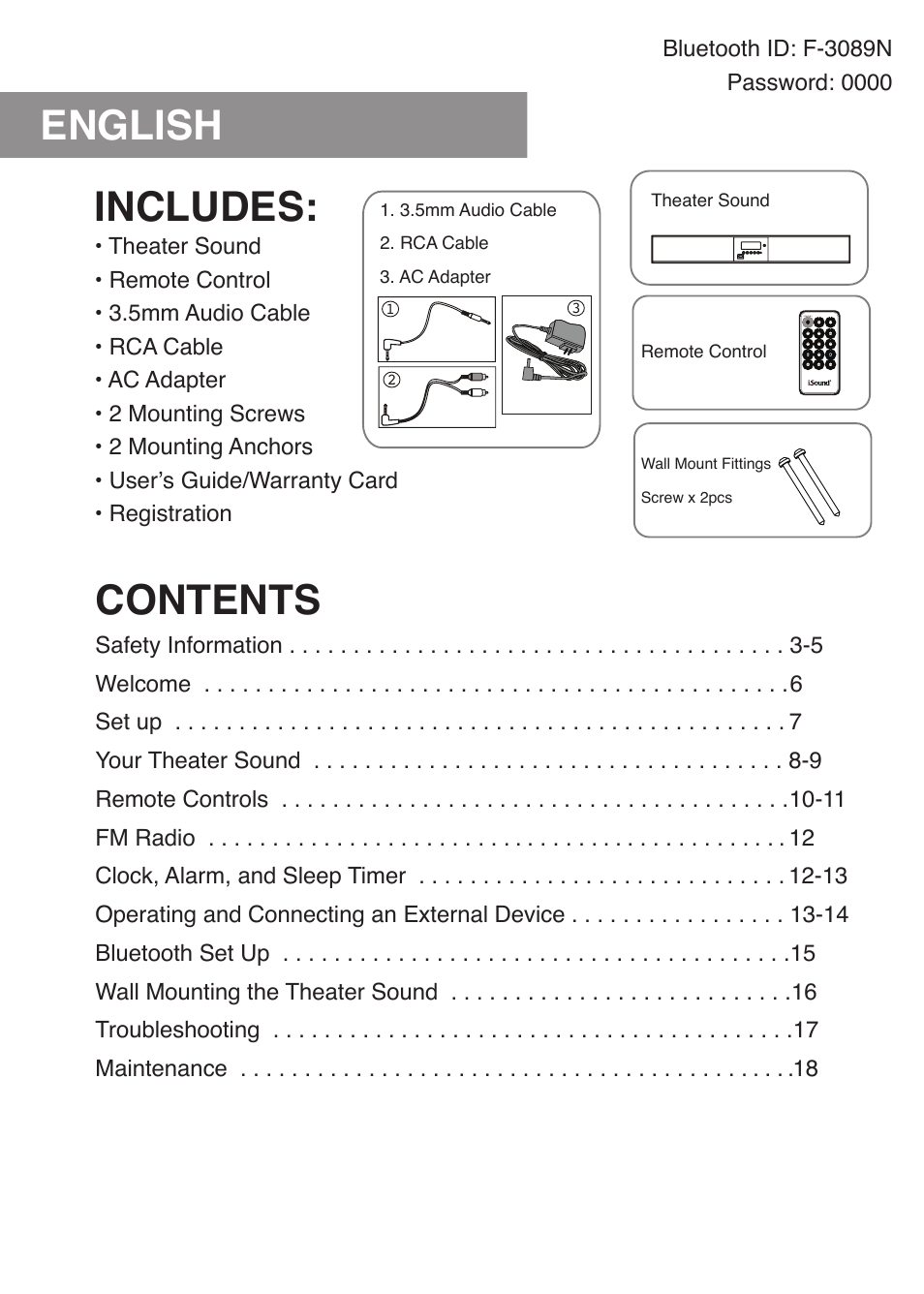 iSound Theater Sound - Manual User Manual | Page 2 / 55