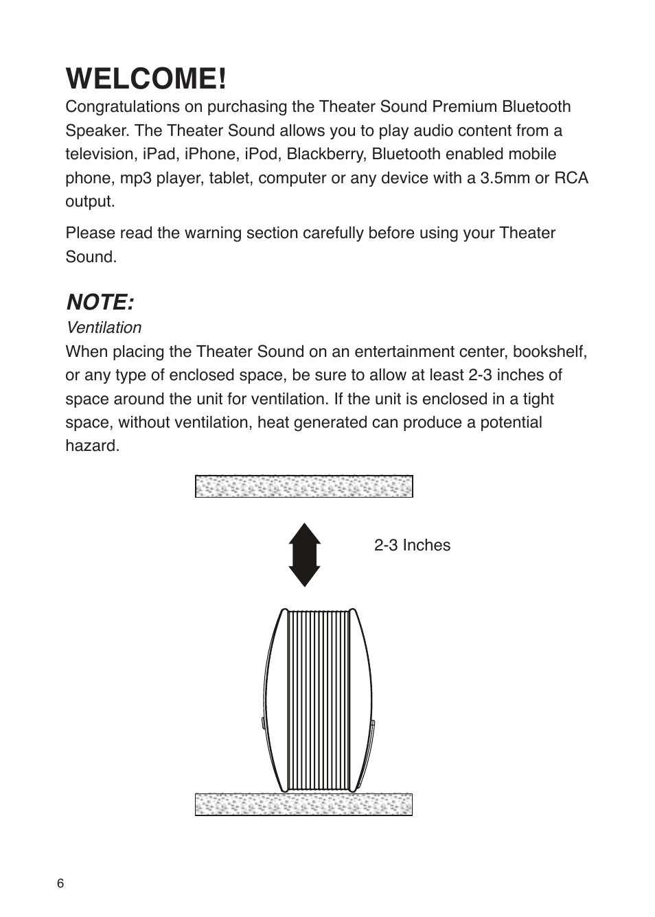 Welcome | iSound Theater Sound - Manual User Manual | Page 6 / 55