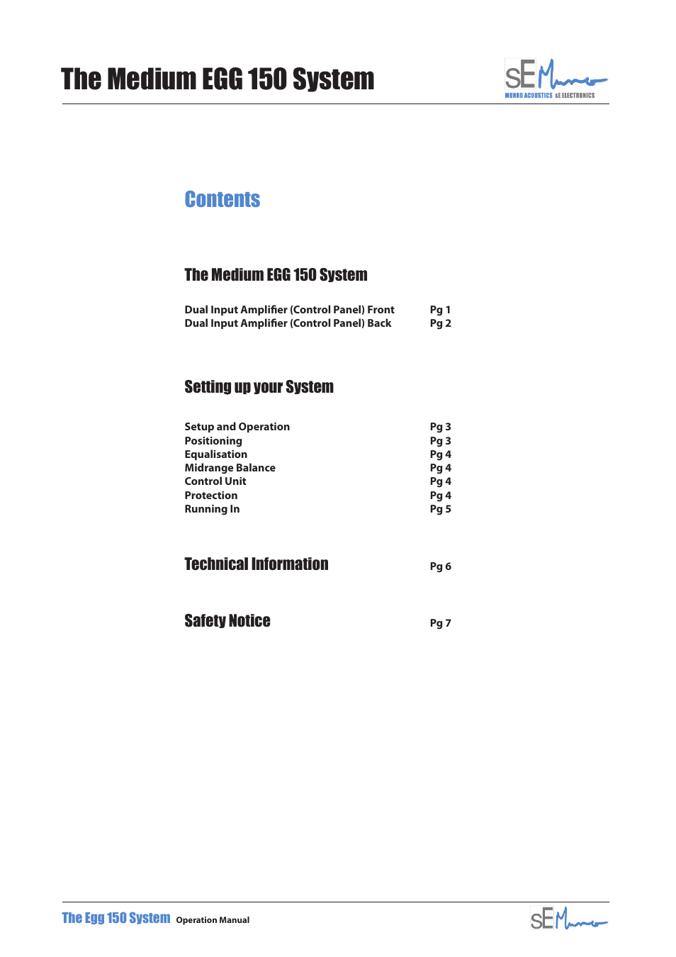 sE Electronics Munro Egg 150 User Manual | Page 3 / 12