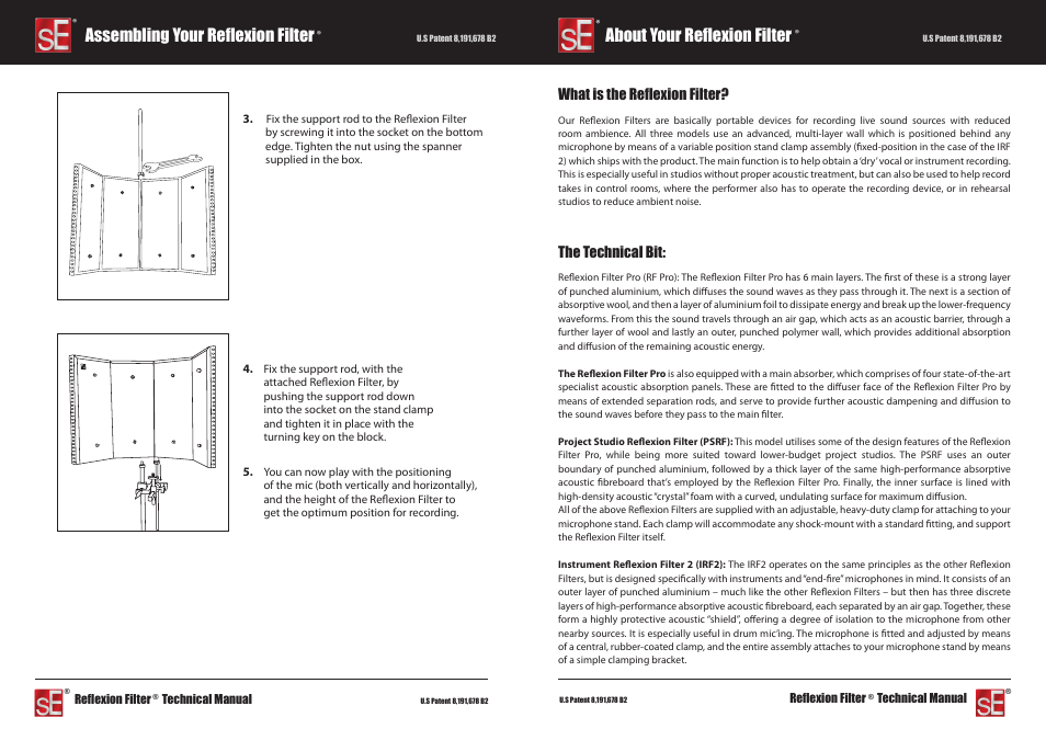 Assembling your reflexion filter, About your reflexion filter, What is the reflexion filter | The technical bit | sE Electronics X1 Studio Bundle User Manual | Page 3 / 4