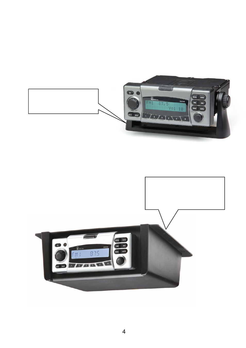 Optional mounting techniques | PolyPlanar MRD85i User Manual | Page 4 / 25