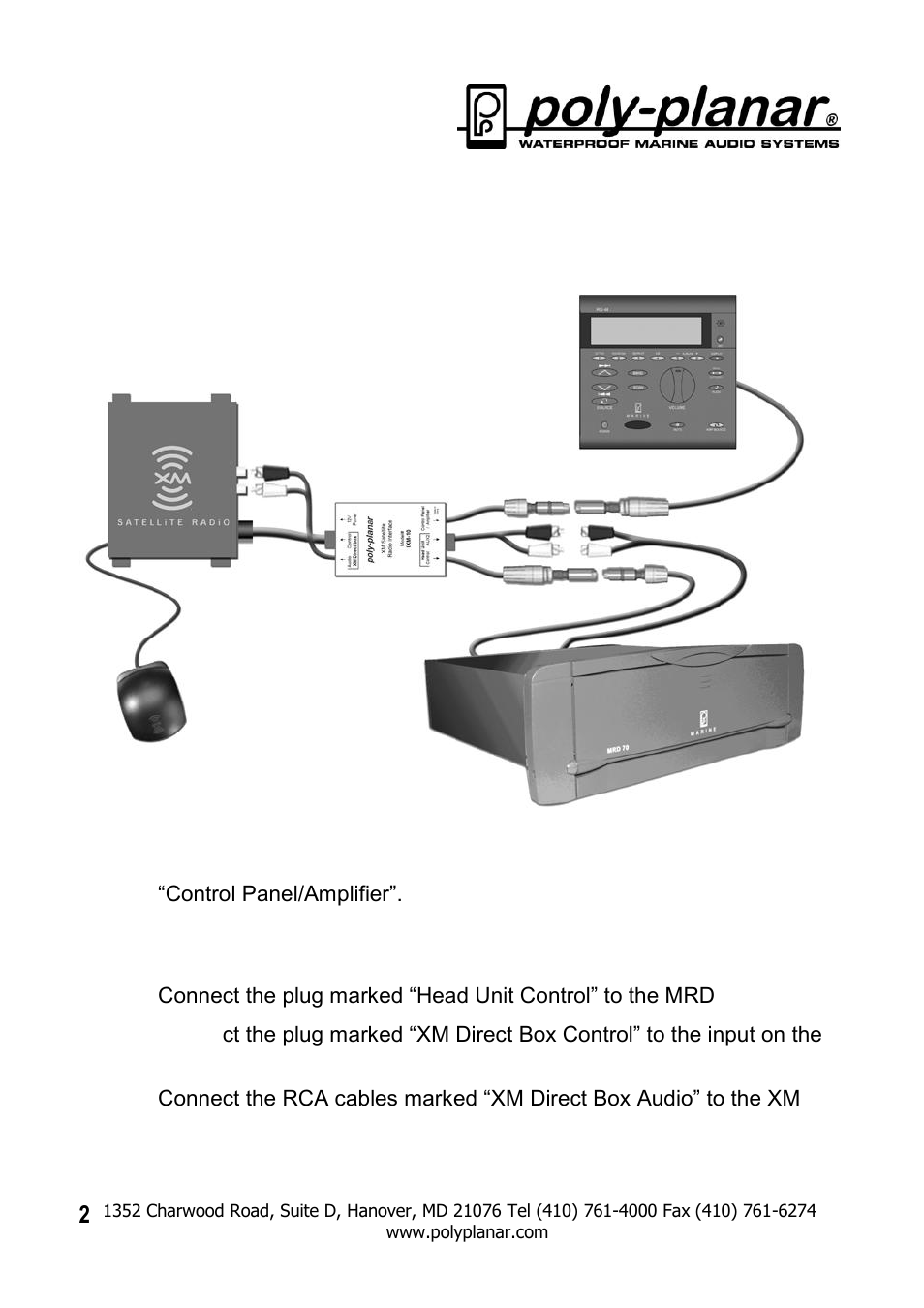 PolyPlanar IXM-10 XM User Manual | Page 2 / 9