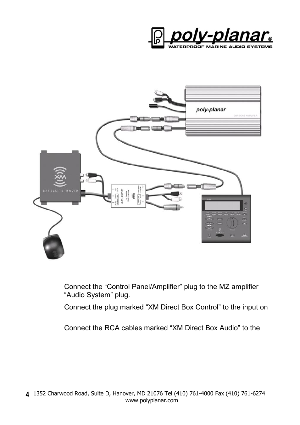 PolyPlanar IXM-10 XM User Manual | Page 4 / 9