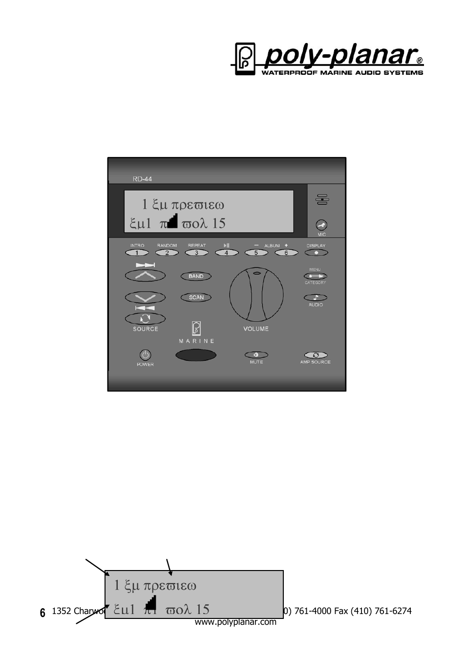 PolyPlanar IXM-10 XM User Manual | Page 6 / 9