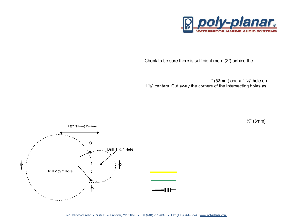 Sb100 speaker assembly, installation guide | PolyPlanar SB100 User Manual | Page 2 / 2