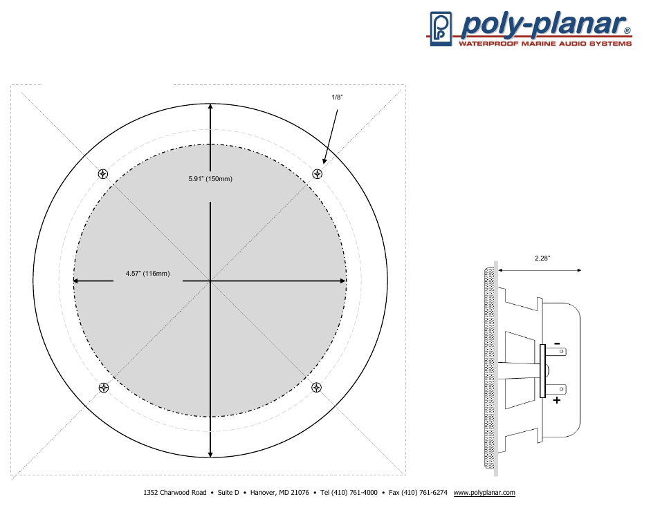 PolyPlanar MA8505 User Manual | 1 page