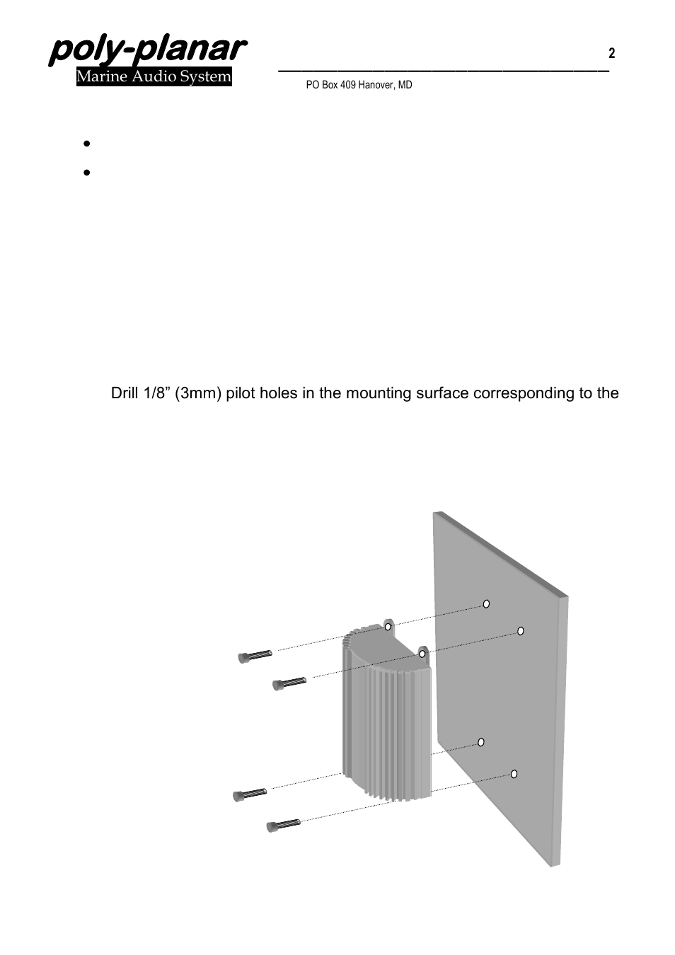 Poly-planar | PolyPlanar ME-52 User Manual | Page 2 / 11