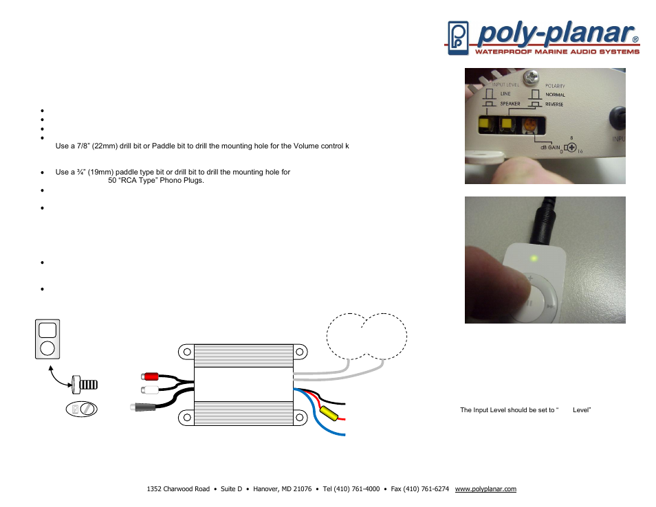 PolyPlanar MP3-KIT-A User Manual | 1 page