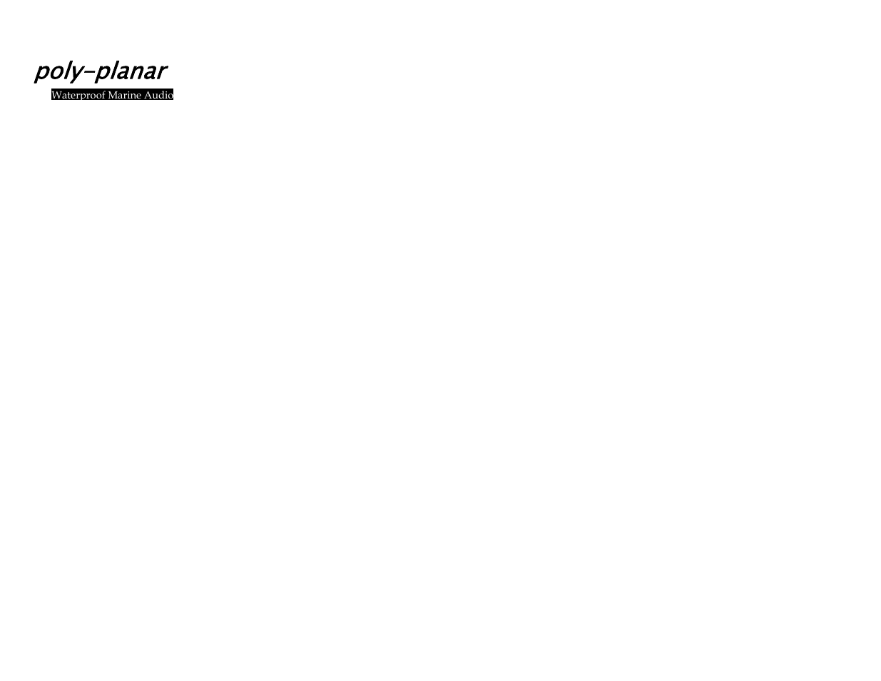 Poly-planar | PolyPlanar IMR-2 User Manual | Page 6 / 6