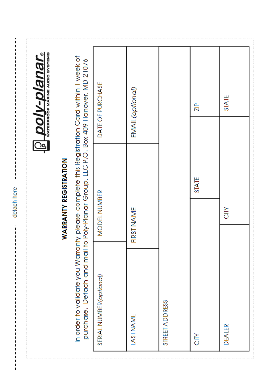 Poly-planar | PolyPlanar ME60BT User Manual | Page 11 / 11