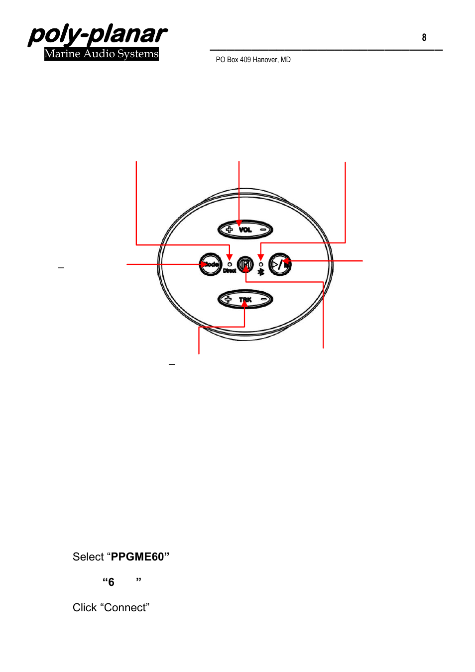 Poly-planar | PolyPlanar ME60BT User Manual | Page 8 / 11
