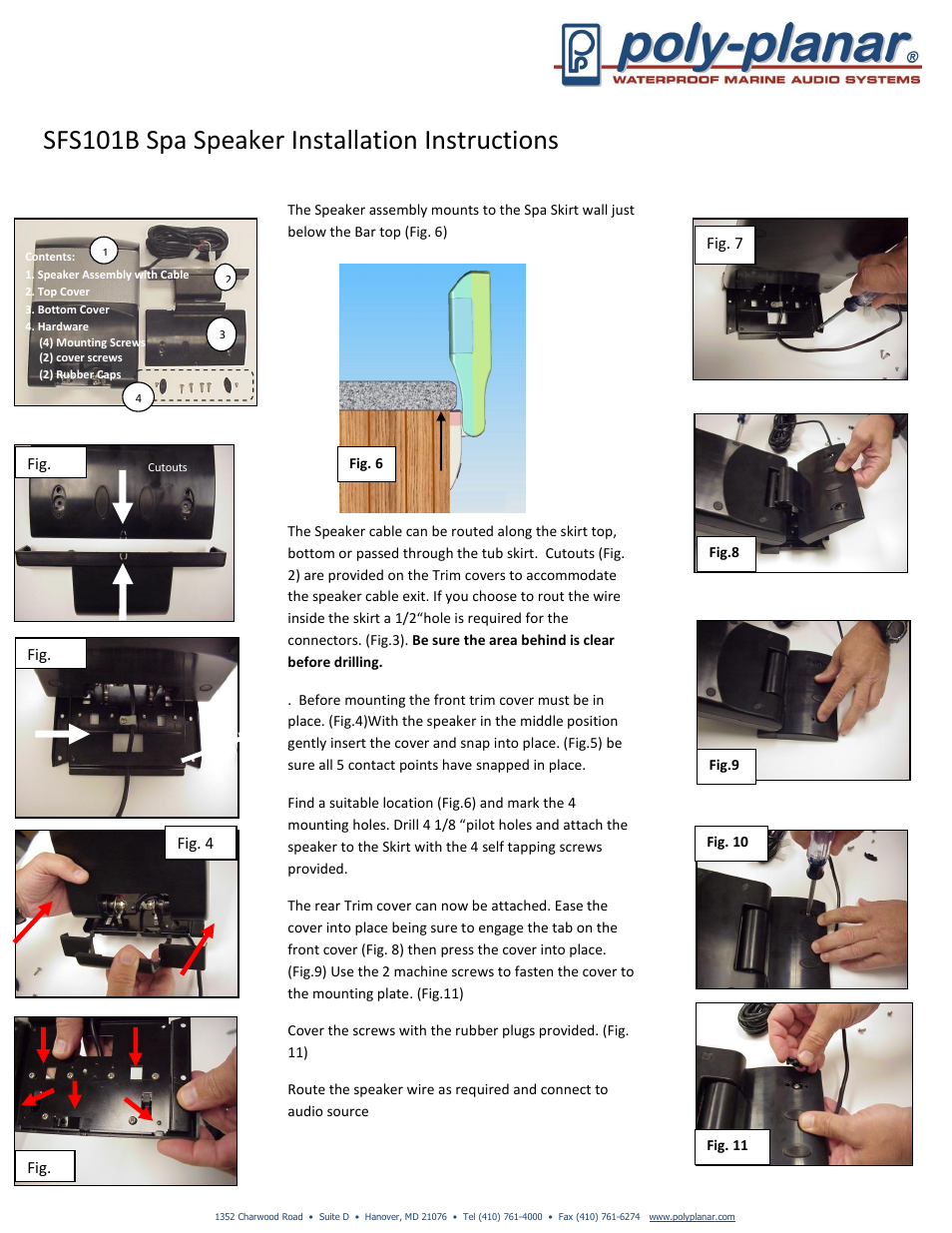 PolyPlanar SFS101B User Manual | 1 page