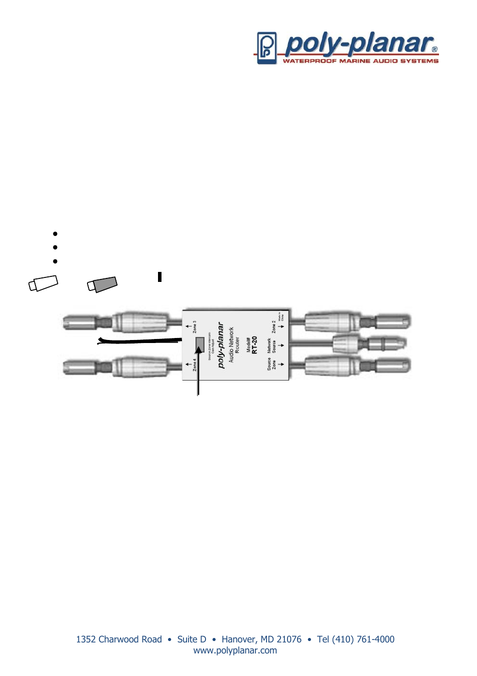 PolyPlanar RT20 User Manual | 4 pages