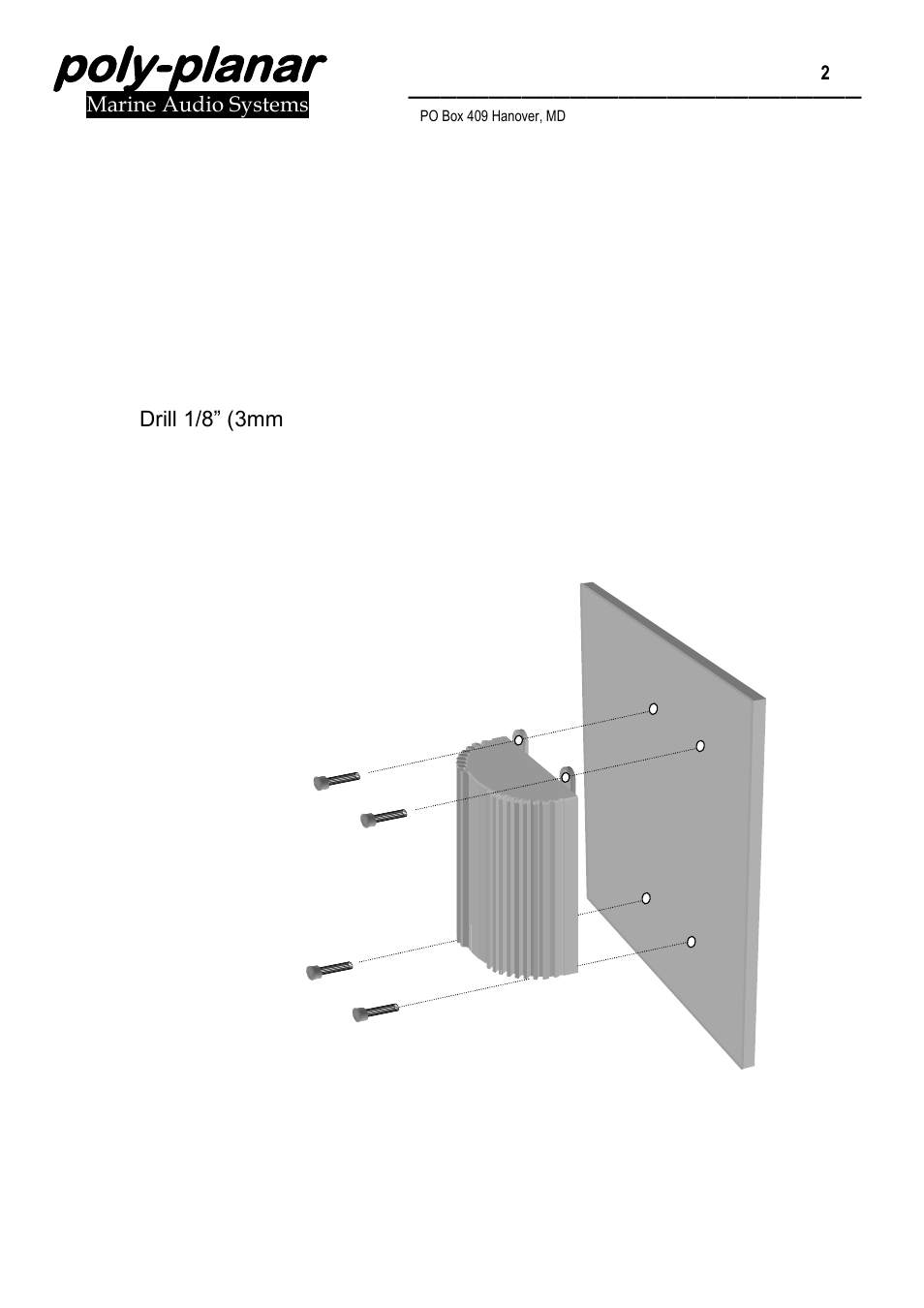 Poly-planar | PolyPlanar ME-60 User Manual | Page 2 / 11