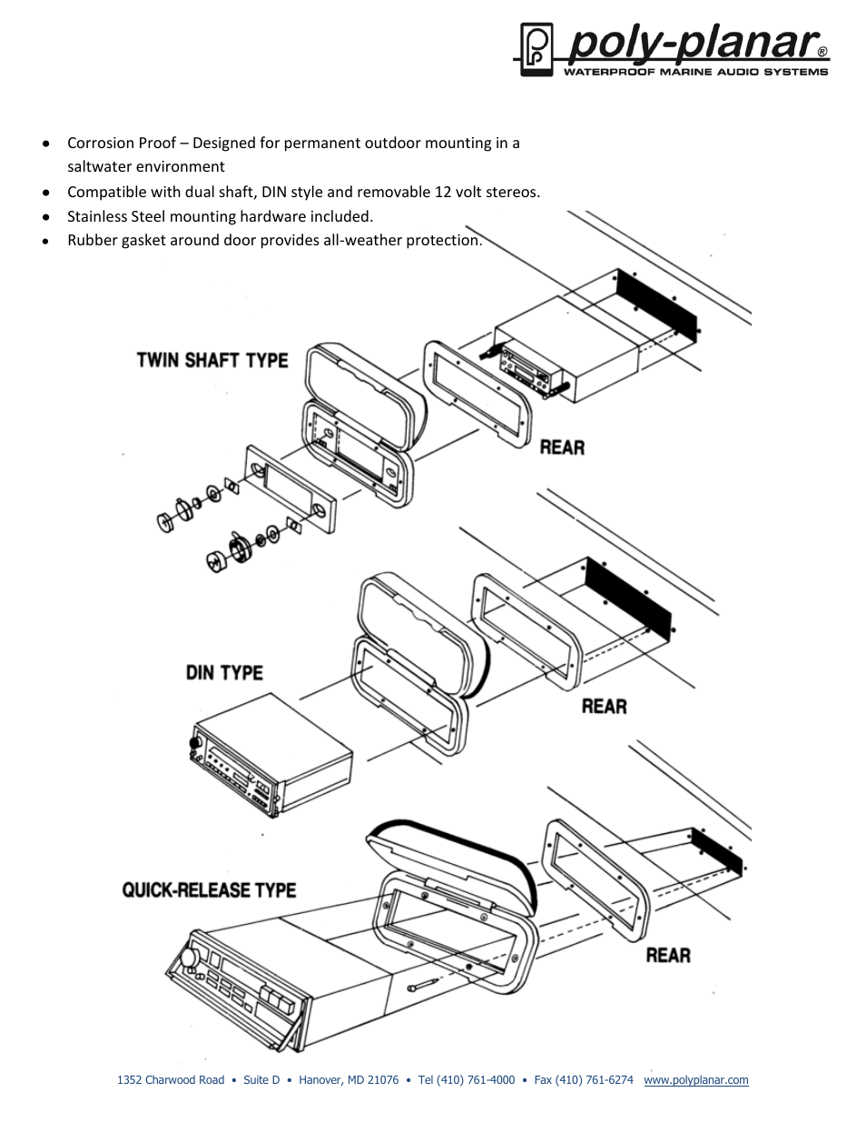 PolyPlanar WC3 User Manual | 1 page