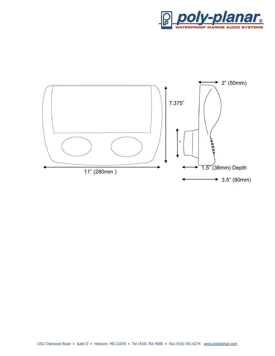 PolyPlanar WC-700 User Manual | 1 page