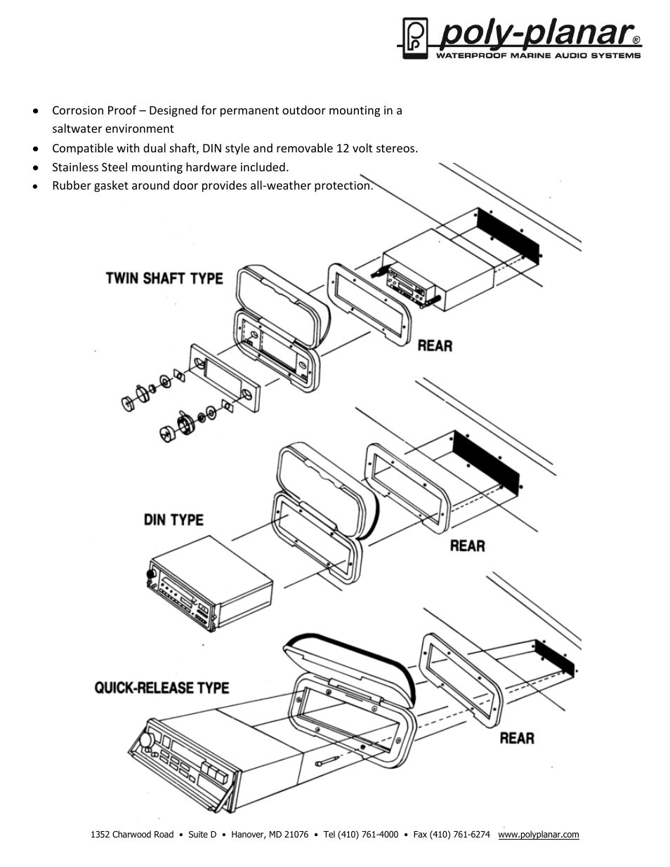 PolyPlanar WC2 Installation User Manual | 1 page