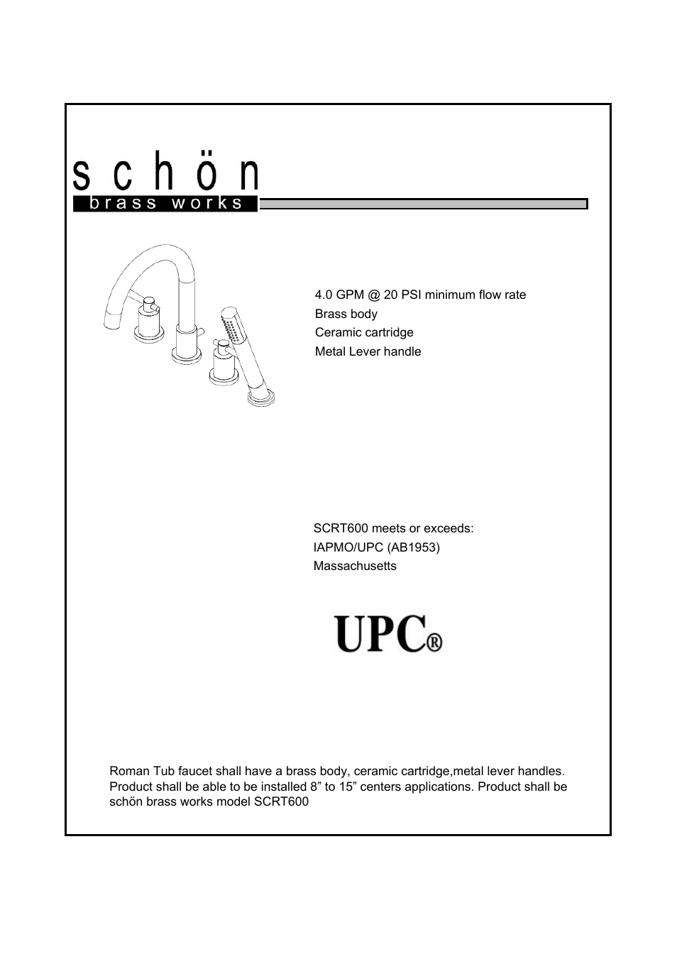 Factory Direct Hardware Belle Foret RT600 Ulm User Manual | 3 pages
