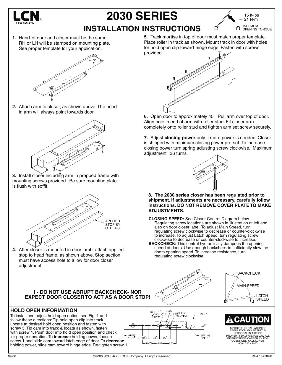 Factory Direct Hardware LCN 2035 User Manual | 4 pages