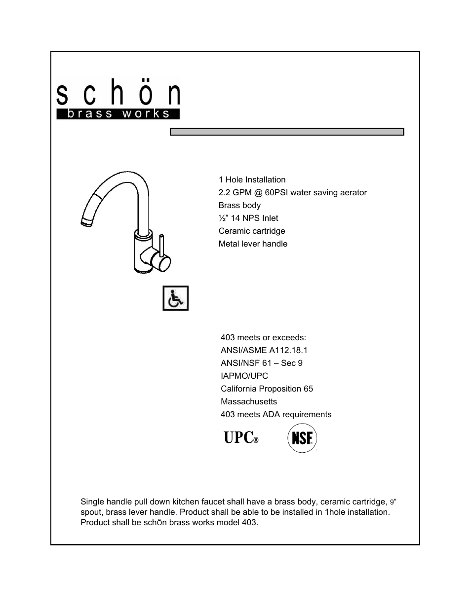 Factory Direct Hardware Belle Foret 403 Contemporary _ Modern User Manual | 4 pages