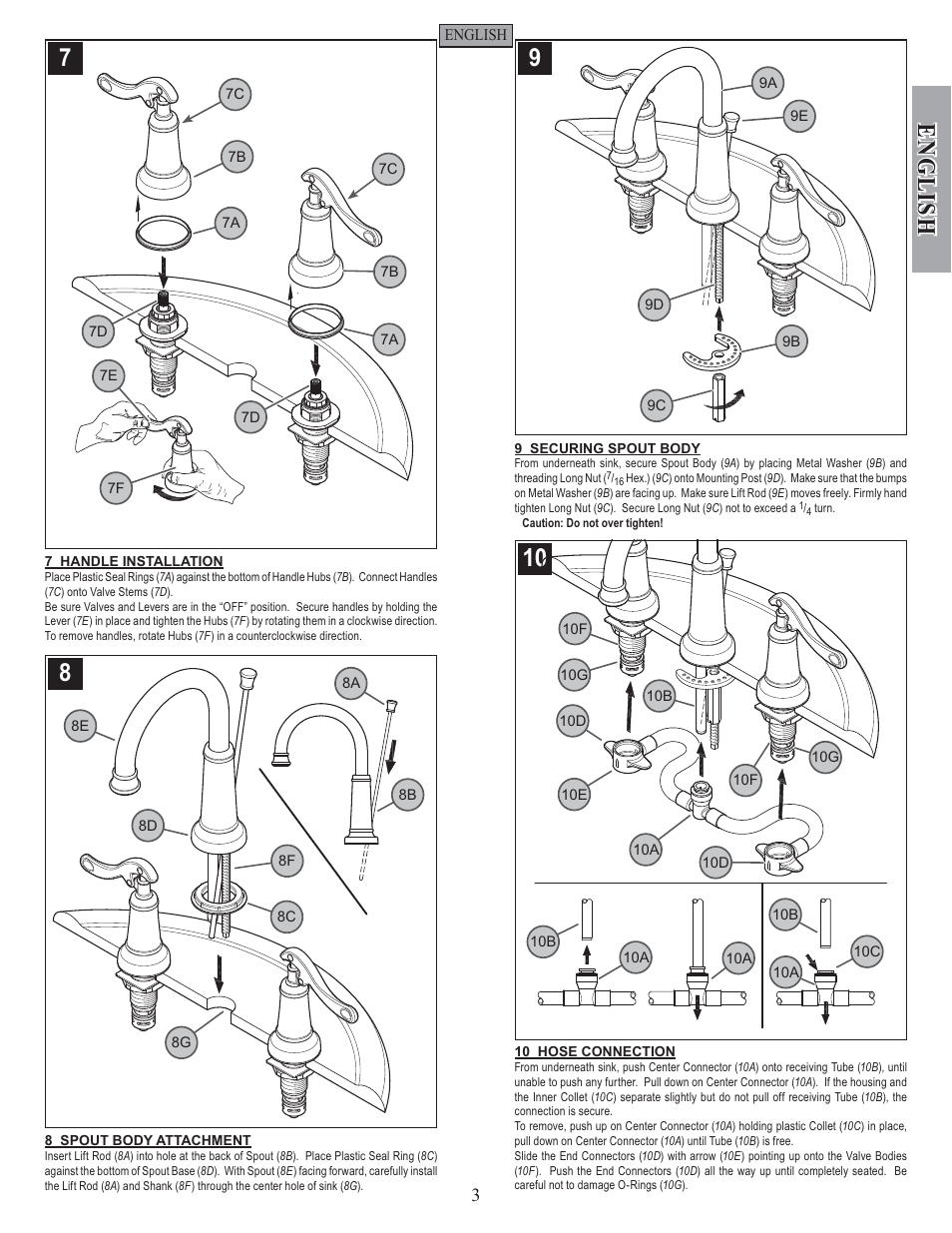 English | Factory Direct Hardware Pfister GT49-YP0 User Manual | Page 3 / 14