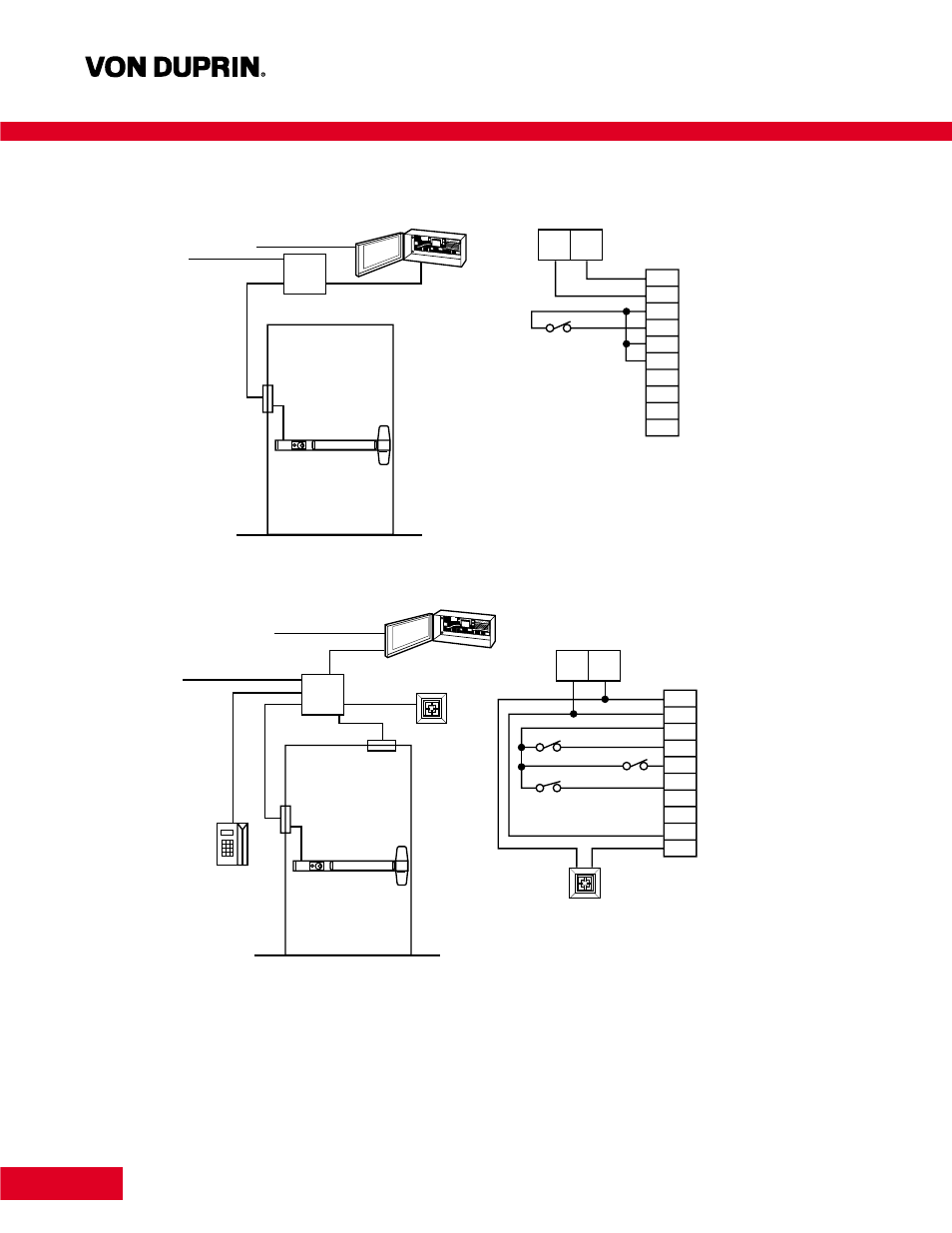 Applications and wiring | Factory Direct Hardware Von Duprin CX9947EO3 User Manual | Page 13 / 17