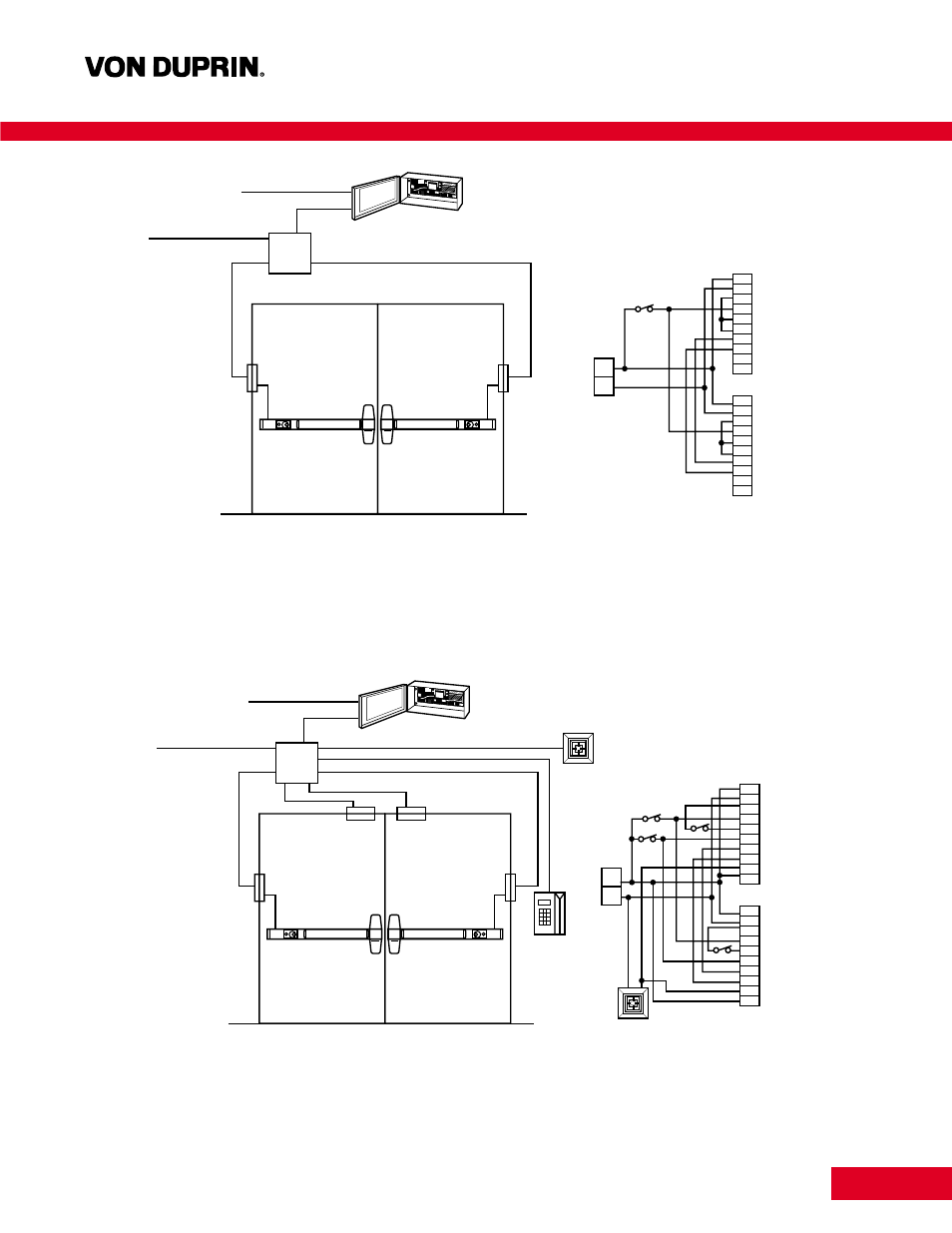 Applications and wiring | Factory Direct Hardware Von Duprin CX9947EO3 User Manual | Page 14 / 17