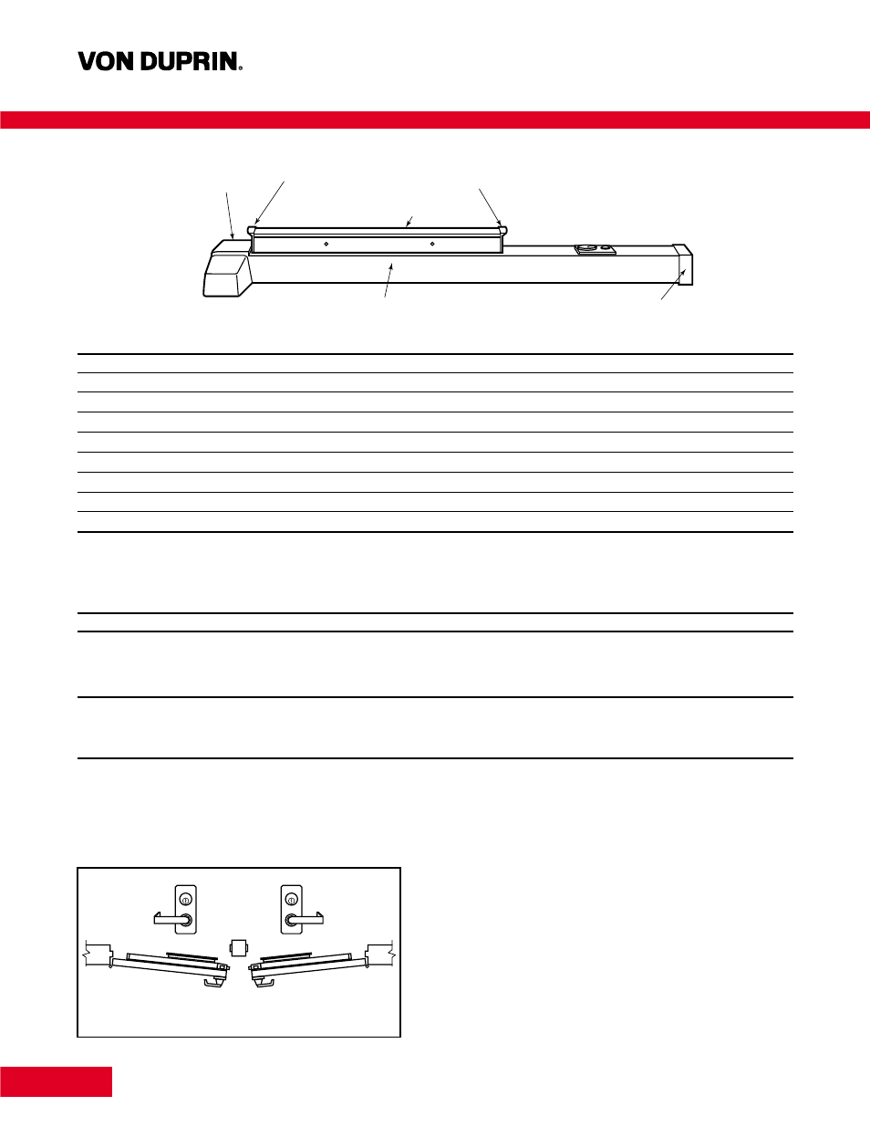 Additional information, Finishes, Fire label rating/applications | Electrical specifications, Handing of doors | Factory Direct Hardware Von Duprin CX9947EO3 User Manual | Page 15 / 17