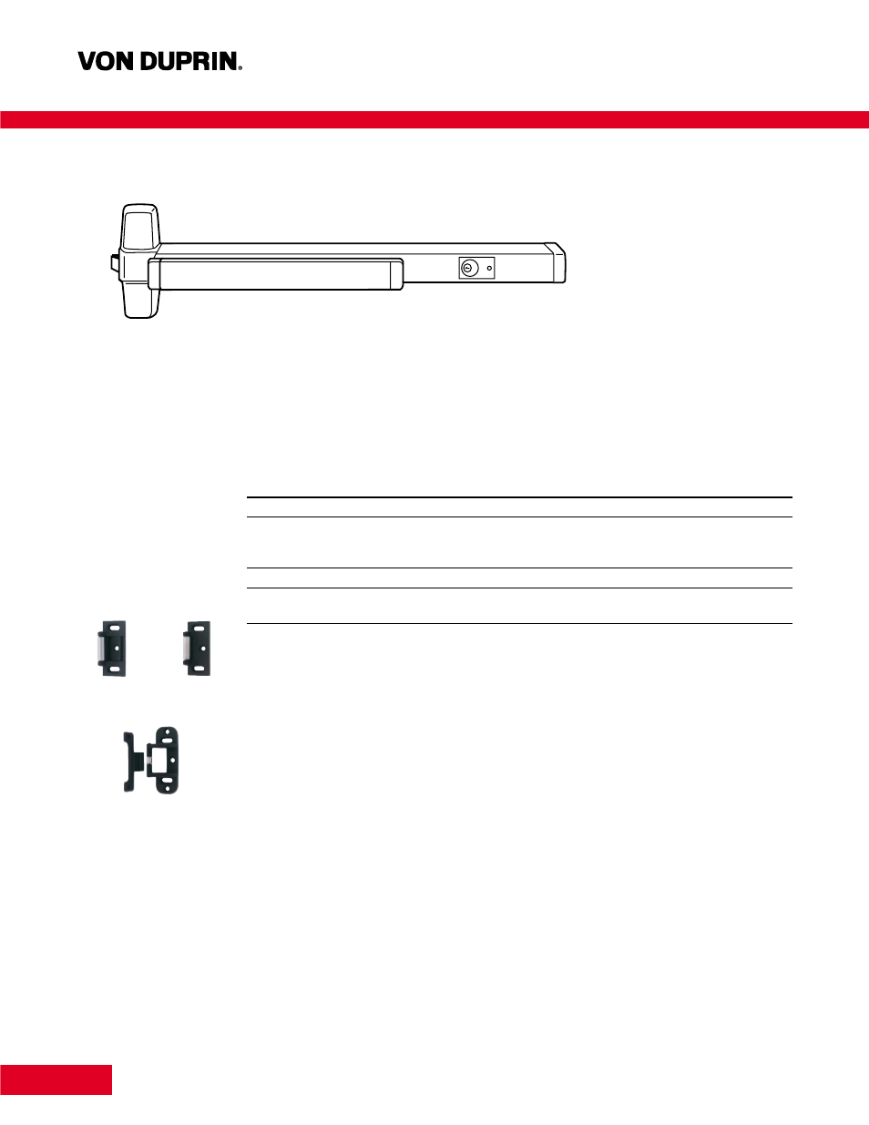 Chexit, Rim device, Features | Dimensions, Strikes and fasteners, Device option | Factory Direct Hardware Von Duprin CX9947EO3 User Manual | Page 3 / 17