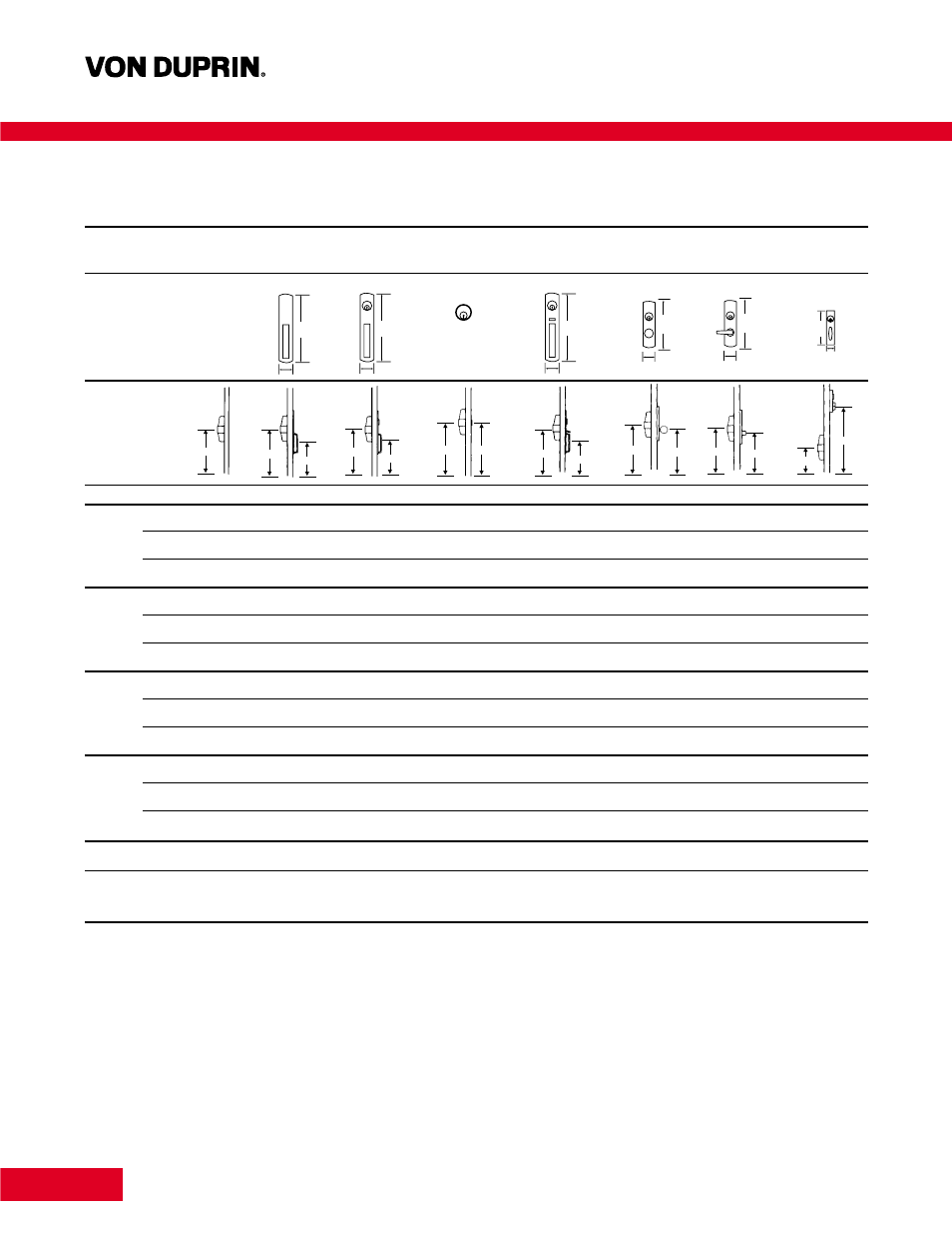 Trim selection | Factory Direct Hardware Von Duprin CX9947EO3 User Manual | Page 7 / 17
