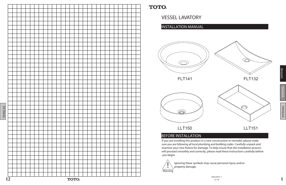 Factory Direct Hardware Toto LLT150#61 User Manual | 6 pages